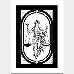 Themis Tarot Card Astrology Occult Mystical Posters and Art